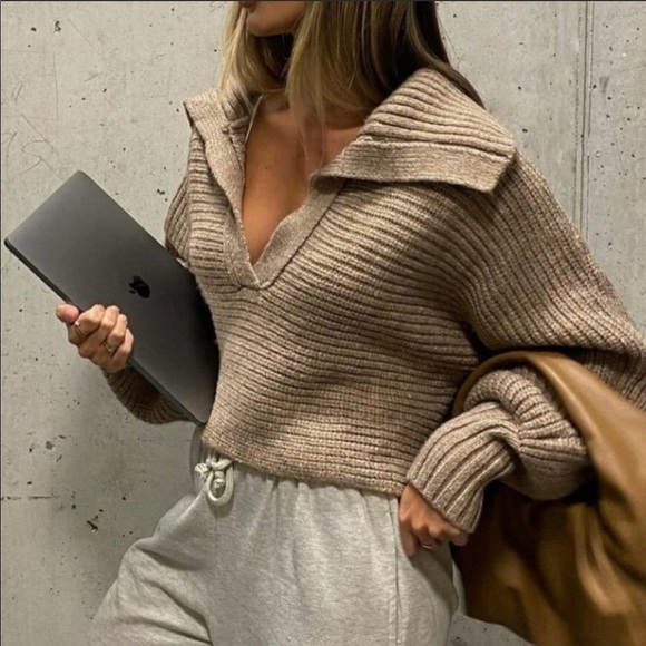 Zara Sweaters - Zara Cropped Knit Sweater